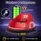 Red Plastic 12V 360° Kids Ride-On Bumper Car with Remote Control
